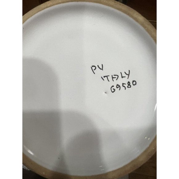 Deruta Orvieto Blue Rooster Canister Set Of 3 Hand painted Pottery W/Lids READ - Picture 10 of 14